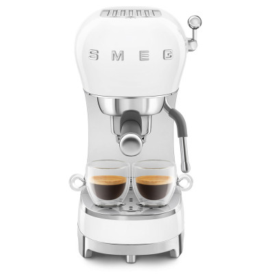 macchina caffe espresso manuale bianco lucido uso